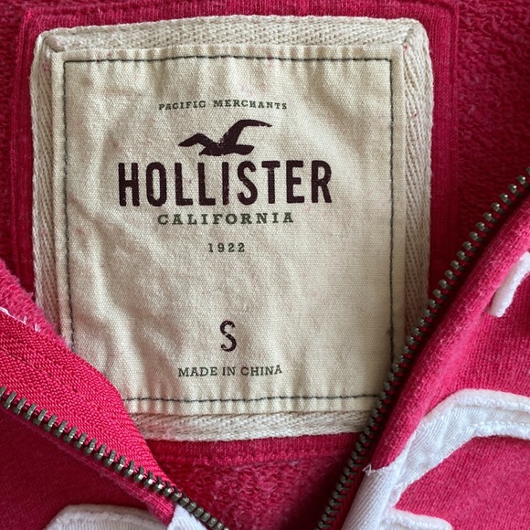 Pink Hollister Zip Up Hoodie - Picture 5 of 5
